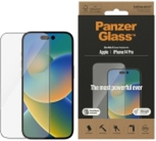 PanzerGlass™ | Ultra-Wide Fit - Skjermbeskytter til mobiltelefoner - Krystallklar | Apple iPhone 14 Pro