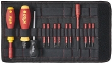 Wiha TorqueVario-S electric 2872 - Torque screwdriver set - 14 deler - isolert - 0.8 - 5 N·m - inn folding bag