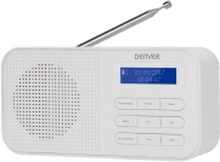 DENVER DAB-42 - Bærbar DAB-radio - 1 watt - hvit