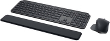 Logitech MX Keys Combo for Business - Tastatur- og mussett - bakbelysning - trådløs - Bluetooth LE - QWERTY - Storbritannia - grafitt