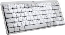 Logitech Master Series MX Mechanical Mini for Mac - Tastatur - bakbelysning - trådløs - Bluetooth LE - QWERTY - US International - tastsvitsj: Tactile Quiet - blekgrå