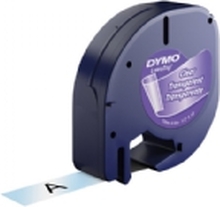 Etiketttape DYMO® LetraTAG 12mm x 4m klar plasttape