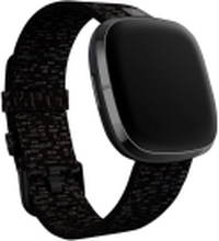Fitbit Woven Band - Klokkestropp for smart armbåndsur - Liten størrelse - koksgrå - for Fitbit Sense, Versa 3