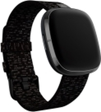 Fitbit Woven Band - Klokkestropp for smart armbåndsur - Stor størrelse - koksgrå - for Fitbit Sense, Versa 3