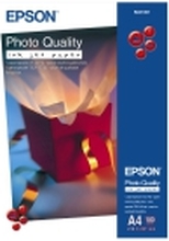 Epson Photo Quality Ink Jet Paper - Matt - belagt - ren hvit - A4 (210 x 297 mm) - 102 g/m² - 100 ark papir - for EcoTank ET-2810, 2815, 2825, 2826, 2850, 2851, 2856, 4800, 4850 SureColor SC-P700, P900