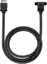 Fractal Design Model E - USB-kabel - USB-C header (hann) til USB-C (hunn) 90° angled, panel mountable - 1 m - svart - for Fractal Design Meshify 2 Lite