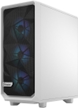 Fractal Design Meshify Meshify 2 Compact - Mid tower - ATX - sidepanel med vindu (herdet glass) - ingen strømforsyning (ATX) - hvit TG-klar fargetone - USB/lyd