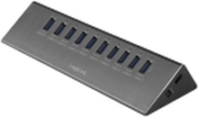 LogiLink UA0229, USB 3.2 Gen 1 (3.1 Gen 1) Micro-B, USB 3.2 Gen 1 (3.1 Gen 1) Type-A, 5000 Mbit/s, Aluminium, Sort, Aktivitet, 5 V