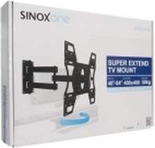 Sinox One - Brakett - helbevegelses justerbar arm - for LCD-skjerm - svart - skjermstørrelse: 40-84 - veggmonterbar