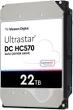 WD Ultrastar DC HC570 - Harddisk - 22 TB - intern - 3.5 - SAS 12Gb/s - 7200 rpm - buffer: 512 MB