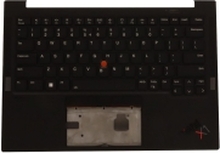 Chicony - Erstatningstastatur for bærbar PC - med Trackpoint - bakbelysning - Engelsk - Europa - med toppdeksel - for ThinkPad X1 Carbon Gen 10 21CB, 21CC