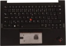 Chicony - Erstatningstastatur for bærbar PC - med Trackpoint - bakbelysning - Tsjekkisk/slovakisk - med toppdeksel - for ThinkPad X1 Carbon Gen 10 21CB, 21CC
