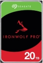 Seagate IronWolf Pro ST20000NT001 - Harddisk - 20 TB - intern - 3.5 - SATA 6Gb/s - 7200 rpm - buffer: 256 MB - med 3-års Seagate Rescue Data Recovery