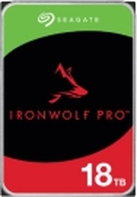 Seagate IronWolf Pro ST18000NT001 - Harddisk - 18 TB - intern - 3.5 - SATA 6Gb/s - 7200 rpm - buffer: 256 MB - med 3-års Seagate Rescue Data Recovery