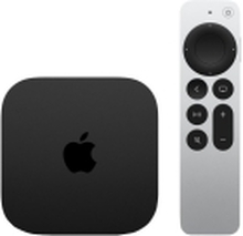 Apple TV 4K (Wi-Fi + Ethernet) - 3. generasjon - AV-spiller - 128 GB - 4K UHD (2160p) - 60 fps - HDR