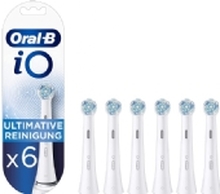 Oral-B iO Series Ultimate Clean Tannbørstehoveder - Hvit - 6-pak