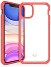 ITSKINS HYBRID SOLID cover til iPhone 11 / XR®. Koral og gennemsigtig