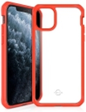 ITSKINS HYBRID SOLID cover til iPhone 11 Pro Max / XS Max®. Koral og gennemsigtig