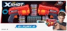 X-Shot Excel Double Fury 4 Combo Foam Blaster Pack (16 Darts 3 Cans)