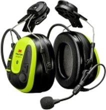 3M PELTOR WS ALERT X-headset, MRX21P3E4WS6, hjelmmonteret, kompatibel med mobilapp, klar gul farve