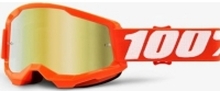 100 % beskyttelsesbriller 100 % STRATA 2 ORANGE (Gold Mirror Anti-Fog, LT 28%+/-5%) (NY)