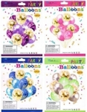 MK TRADE A set of balloons with golden confetti 30cm 12pcs BSC-396