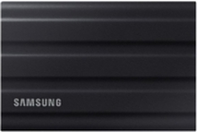 Samsung T7 Shield MU-PE4T0S - SSD - kryptert - 4 TB - ekstern (bærbar) - USB 3.2 Gen 2 (USB-C kontakt) - 256-bit AES - svart