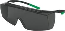 uvex super f OTG - Vernebriller - grått glass - svart, grønn