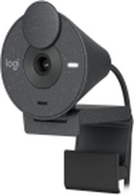 Logitech BRIO 300 - Webkamera - Full HD - 1920 x 1080 - innebygd mikrofon - USB-C - Grafitt