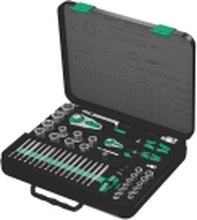 Wera Zyklop Speed 8100 SA/SC 2 - Ratcheting socket wrench with bit and socket set - 43 deler - inn boks