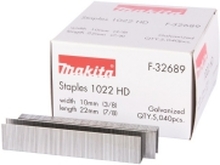 Makita 1022 HD - Staples - 5040 deler - lengde: 22 mm - bredde: 10 mm - for Makita DST221