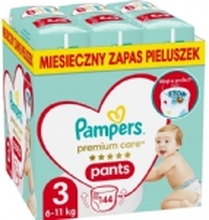 Pieluchy PAMPERS Premium PANTS MTH rozm 3 (6-11kg) 144szt