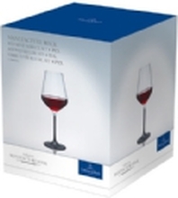Villeroy & Boch 1137988110, Rødvin glass, Fløyte glass, Krystall, Glass, Sort, Gjennomsiktig, 470 ml, 9,6 cm