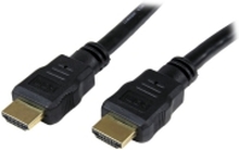 StarTech.com 1.5m High Speed HDMI Cable - Ultra HD 4k x 2k HDMI Cable - HDMI to HDMI M/M - 5 ft HDMI 1.4 Cable - Audio/Video Gold-Plated (HDMM150CM) - HDMI-kabel - HDMI hann til HDMI hann - 1.5 m - dobbeltisolert - svart - for P/N: MSTCDP122HD