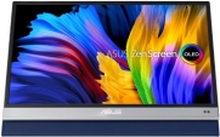 ASUS ZenScreen OLED MQ13AH - OLED-skjerm - 13 (13.3 synlig) - portabel - 1920 x 1080 Full HD (1080p) @ 60 Hz - 400 cd/m² - 100000:1 - HDR10 - 1 ms - Mini HDMI, 2xUSB-C - grå