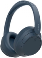 Sony WH-CH720N - Hodetelefoner med mikrofon - full størrelse - Bluetooth - trådløs, kablet - aktiv støydemping - 3,5 mm jakk - blå