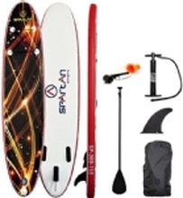 Spartan Paddleboard SUP inflatable board with paddle and accessories Spartan SUP 10' Brown-Red