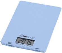 Clatronic KW 3626, Elektronisk kjøkkenvekt, 5 kg, 1 g, Blå, Rektangel, fl oz, g, lb oz, ml