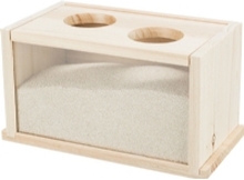 Trixie Sand bad, mus/hamster, træ, 20 × 12 × 12 cm