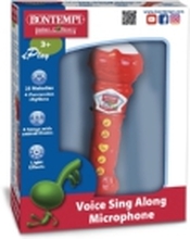 Bontempi Voice Sing-along Microphone, Mikrofon til lek og moro, 3 år, AAA, Flerfarget