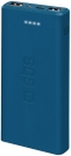 SBS TTBB10000FASTA, 10000 mAh, Lithium polymer (LiPo), Blå