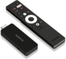 Nokia Streaming Stick 800, Full HD, Android, 1920 x 1080 piksler, 480i, 480p, 576i, 576p, 720p, 1080i, 1080p, Mali-G31 MP2, Amazon Prime Video, NetFlix, YouTube