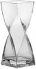 LEONARDO Swirl, Firkantet vase, Glass, Gjennomsiktig, Gjennomsiktig, 250 mm, 100 mm