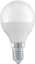 Eglo - LED-lyspære - form: P45 - E14 - 4.9 W (ekvivalent 40 W) - klasse F - varmt hvitt lys - 3000 K - melkehvit