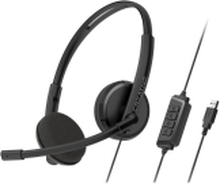 Creative HS-220 - Hodesett - on-ear - kablet - USB-A - svart
