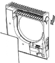 Indedel til ventilator med varmegenvinding Siku Sphere Basic 160 inkl. printplade, men excl. front.