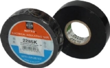 NITTO PVC tape 228SK sort 25mmx20m temperaturområde fra -18°C til + 80°C