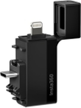 Insta360 Quick Reader - Kortleser (microSD) - Lightning/USB-C - for Insta360 X3