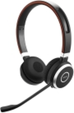 Jabra Evolve 65 SE MS Stereo - Hodesett - on-ear - Bluetooth - trådløs - USB - med ladestativ - Certified for Microsoft Teams - for Jabra Evolve LINK 380a MS