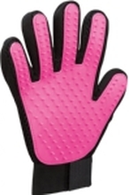 Trixie Fur care glove, 16 × 24 cm, pink/sort